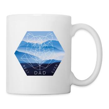 Meilleur papa Strong Bear Papa - Mug blanc - blanc - Droite