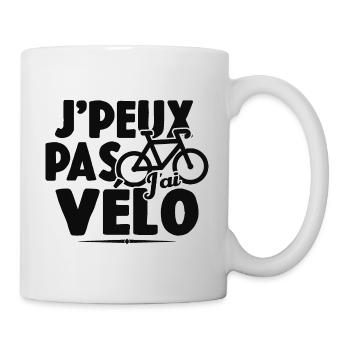 Je Peux Pas J'ai Vélo Cadeau Cycliste - Mug blanc - blanc - Droite