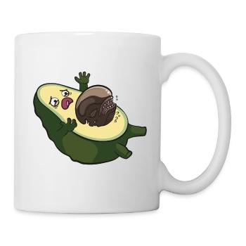 Avocado Alien Aliens Funny Ufo Cinema Movie Gift - Mug - white - Right