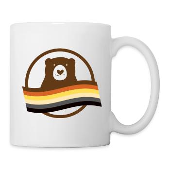 Bär mit Flagge - Tasse - Weiß - Rechts