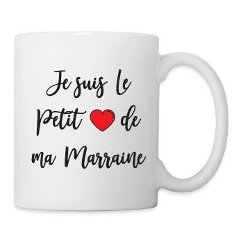 Je suis Le Petit cœur de ma Marraine - Mug blanc - blanc - Droite