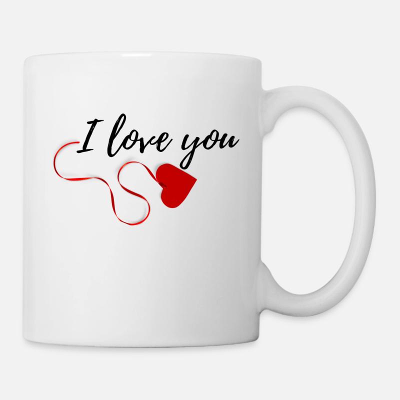 I love you - Tasse - Weiß