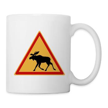 Attention moose - Mug - white - Right