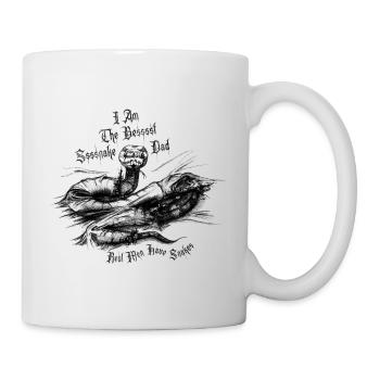Serpent - Serpent - Boule Python - Meilleur papa serpent - Mug blanc - blanc - Droite