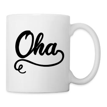 Oha Mundart Dialekt - Tasse - Weiß - Rechts