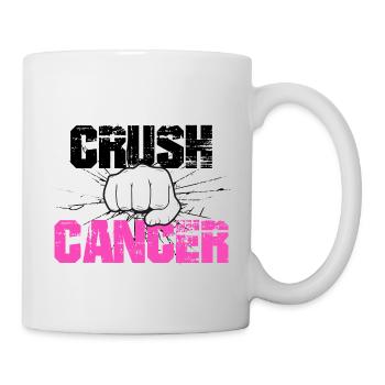 Awareness of breast cancer destroys cancer - Mug - white - Right