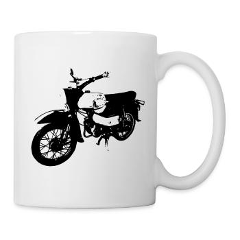 Simson Habicht Schwarz Moped - Tasse - Weiß - Rechts