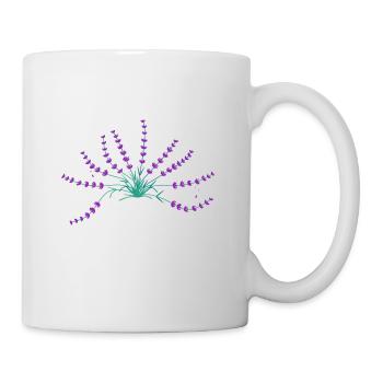 Lavendel - Tasse - Weiß - Rechts