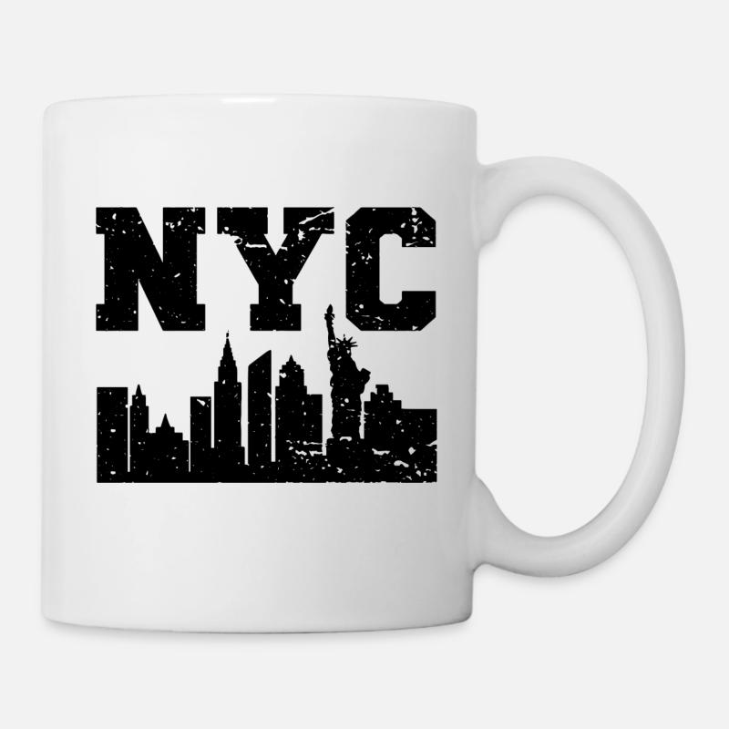 NYC New York Skyline - Tasse - Weiß