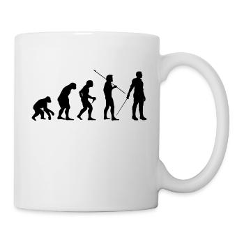 Fechten - Tasse - Weiß - Rechts