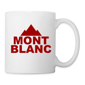 Mont-Blanc Berg - Tasse - Weiß - Rechts