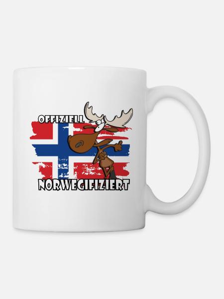 Norwegifiziert - Norwegen - Tasse - Weiß