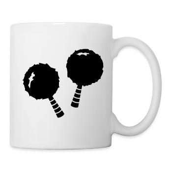 Pompons Pompoms Pom Poms Pom Pom Bommel - Tasse - Weiß - Rechts