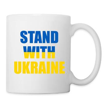 Stand With Ukraine Peace No War - Mug - white - Right