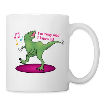 Je suis rexy et je le sais ! - Mug blanc - blanc - Droite