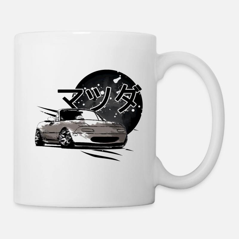 Voiture japonaise Miata Mx5 grise - Mug blanc - blanc
