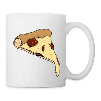 Pizza - Tasse - Weiß - Rechts