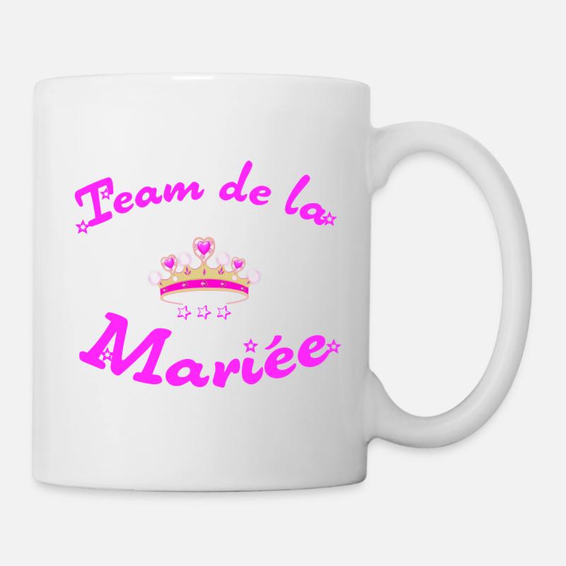 team de la mariée - Mug blanc - blanc