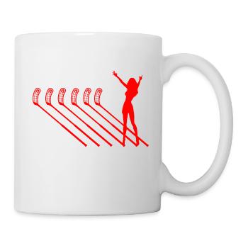 unihockey floorball floorball-girl - Tasse - Weiß - Rechts