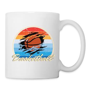 Basket-ball jouant au basket-ball cadeau vintage - Mug blanc - blanc - Droite