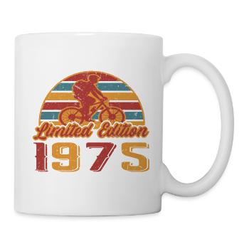 Bike Mountainbike Geburtstag Fahrrad Baujahr 1975 - Tasse - Weiß - Rechts