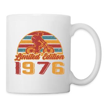 Bicycle Mountain Bike Cyclist Birthday 1976 - Mug - white - Right