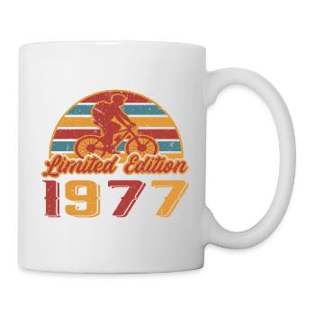 Bicycles Cyclist Bicycle Birthday 1977 - Mug - white - Right