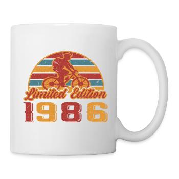 Cyclist Bicycle Bike Birthday Year of construction 1986 - Mug - white - Right