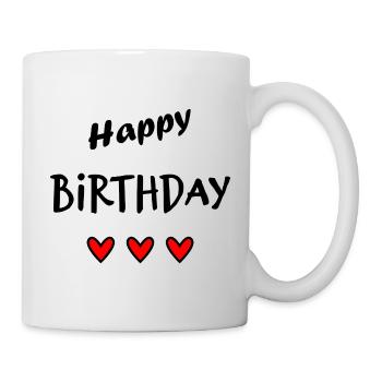 JAHRESTAG. ALLES GUTE ZUM GEBURTSTAG!. ALLES GUTE ZUM GEBURTSTAG!. - Tasse - Weiß - Rechts