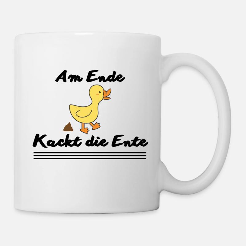 Entenkacke - Tasse - Weiß