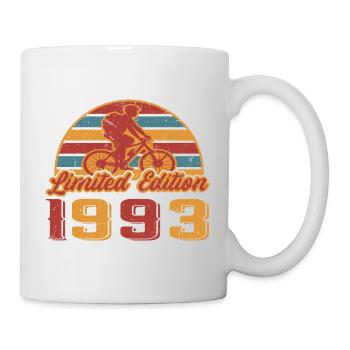 Fahrrad Fahrräder Bike Geburtstag Baujahr 1993 - Tasse - Weiß - Rechts