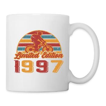 Radfahrer Geburtstag 1997 Fahrrad Mountainbike - Tasse - Weiß - Rechts