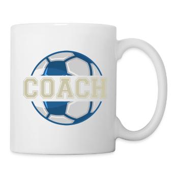 coach trainer coach football sport - Mug - white - Right