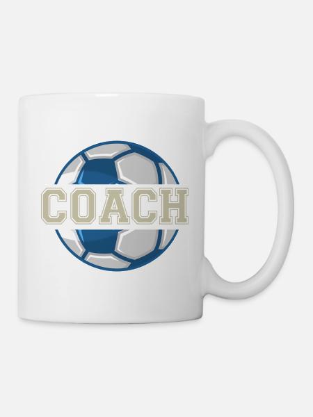 coach trainer entraineur football sport - Mug blanc - blanc