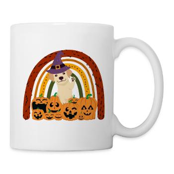 Labrador Retriever Halloween Costume Chien - Mug blanc - blanc - Droite
