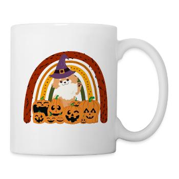 Mignon Nain Spitz Halloween Costume Chien - Mug blanc - blanc - Droite