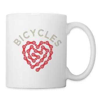 bicycles I like bike bike bike - Mug - white - Right