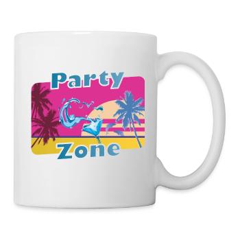 Cool party shirt summer beach vacation gift - Mug - white - Right