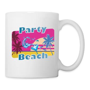 Cool party shirt summer beach vacation gift - Mug - white - Right