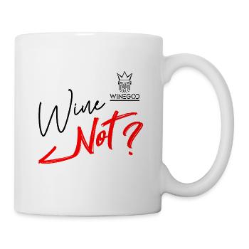 Winegod funny saying wine - Mug - white - Right