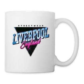 Liverpool England UK City Skyline Vintage Retro - Mug - white - Right