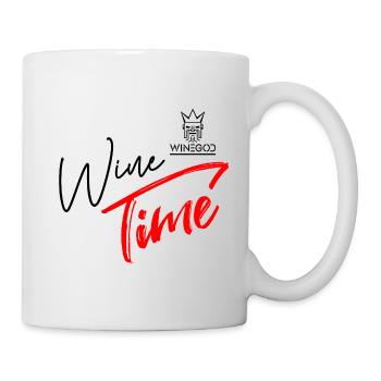 Winegod funny saying Wine Time - Mug - white - Right
