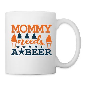 Bier nach dem Abstillen - Tasse - Weiß - Rechts