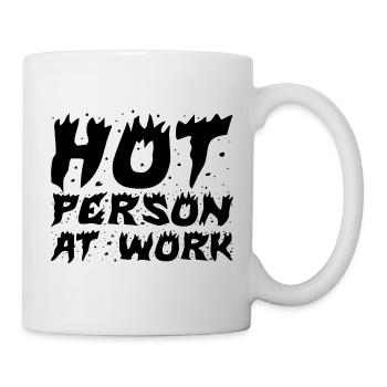 Personne chaude au travail 2 - Mug blanc - blanc - Droite