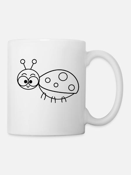 Marienkäfer - Tasse - Weiß