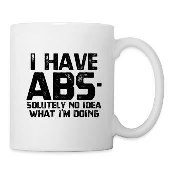 I HAVE ABS - Mug - white - Right