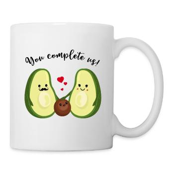 Vous nous rendez complets! Bébé Enfant Famille Amour - Mug blanc - blanc - Droite
