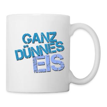 ganz dünnes Eis - Tasse - Weiß - Rechts