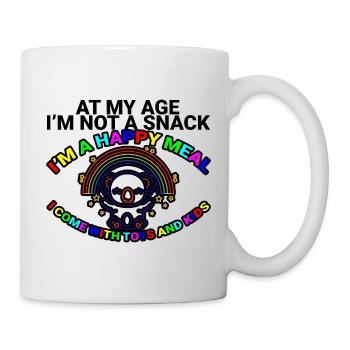 At My Age I'm Not A Snack, I'm A Happy Meal 2 - Mug - white - Right