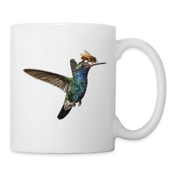 Colibri et Abeille - Mug blanc - blanc - Droite